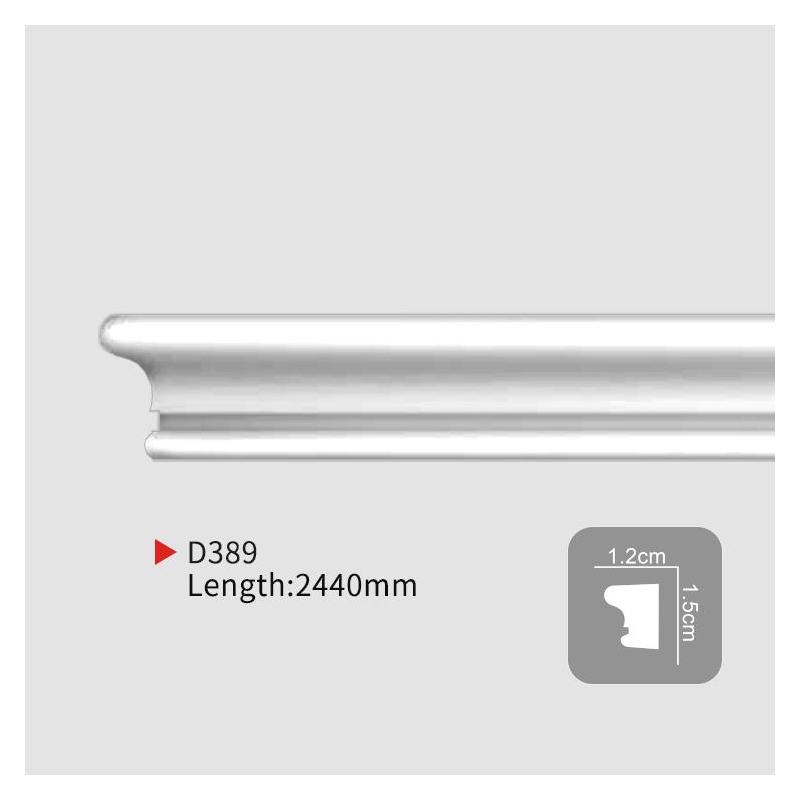 AD389 EverWall Paintable PU Chair Rail Molding for Wholesale