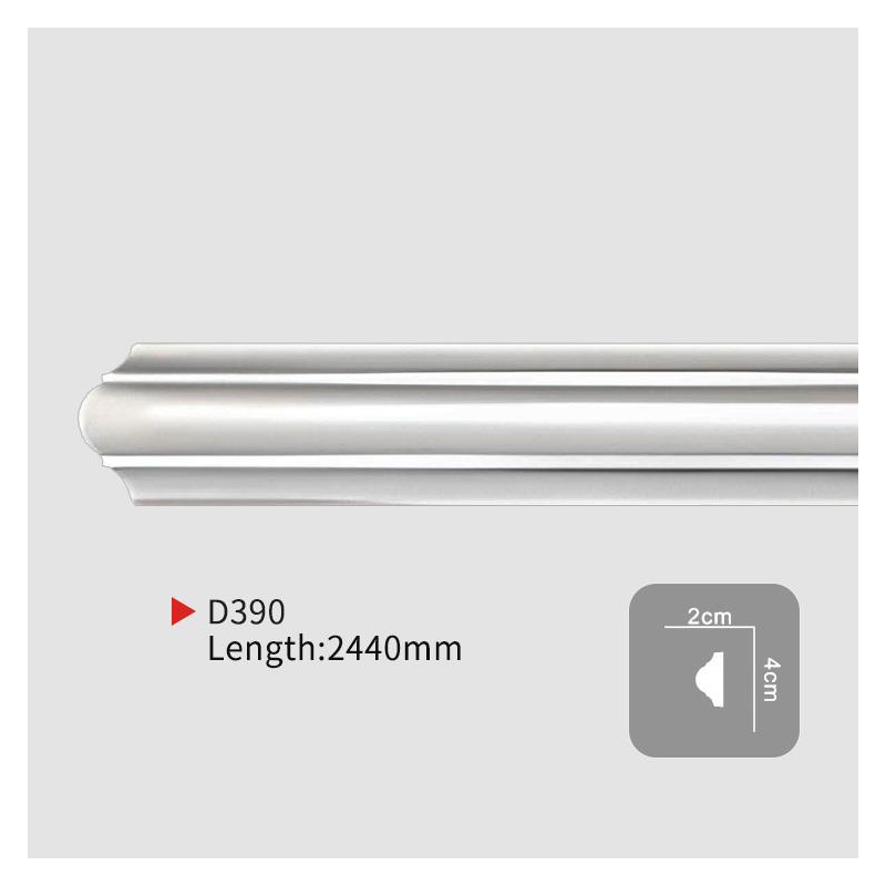 AD390 简约聚氨酯墙面装饰条 | 现代家居墙面装饰解决方案 – EVERWALL 