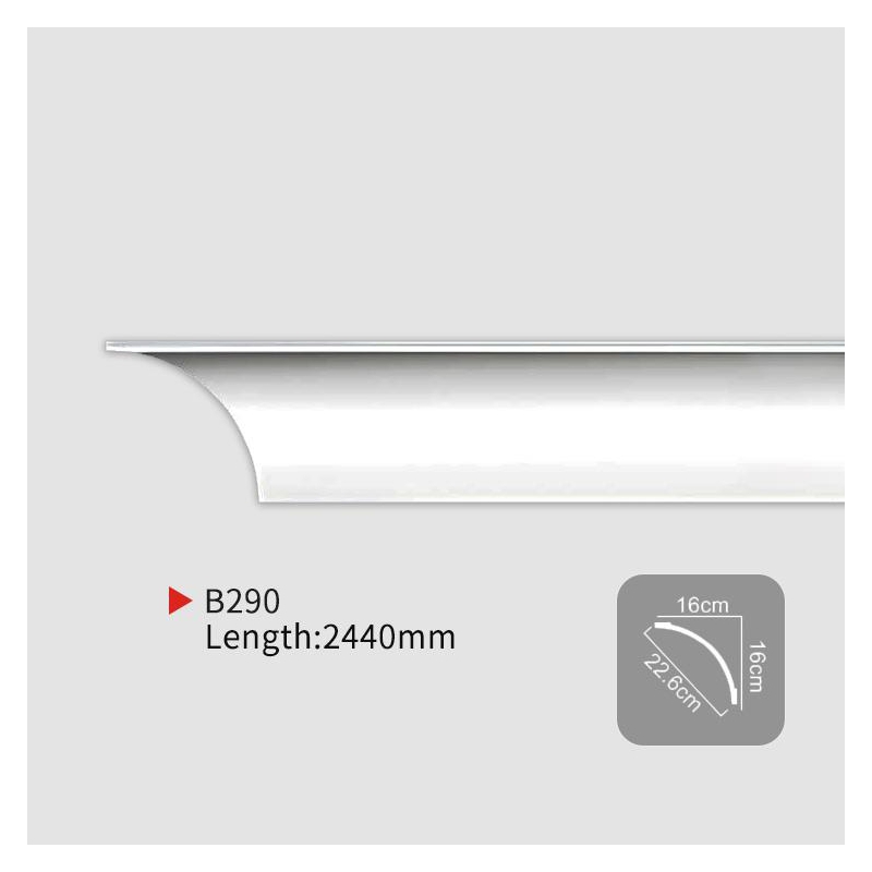 AB290 EverWall PU 平面角线，用于打造整洁的边缘饰面