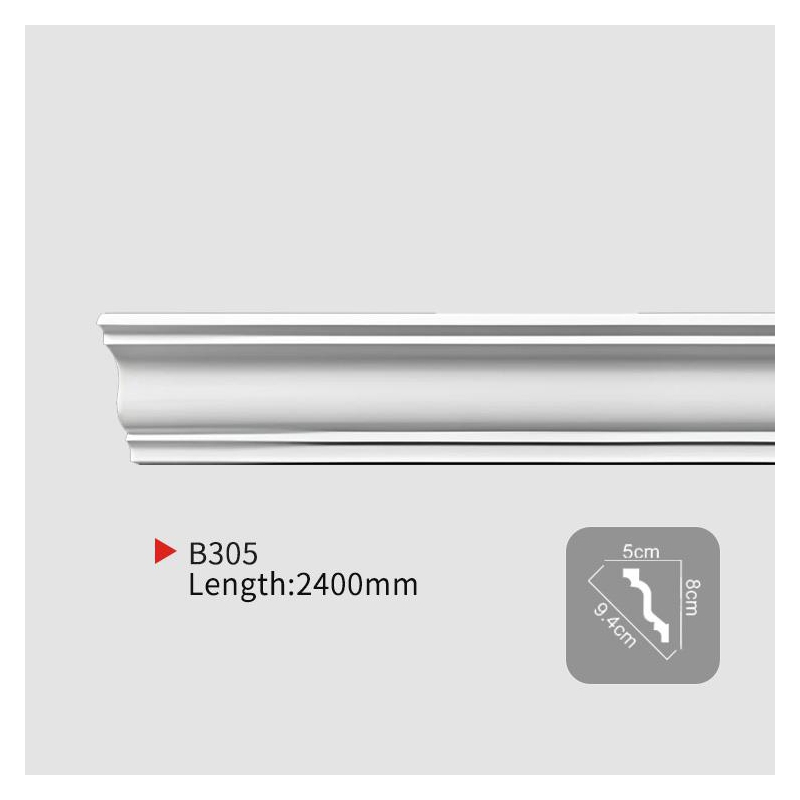 AB305 EverWall Factory High Density PU Plain Corner Trims for Home Decoration