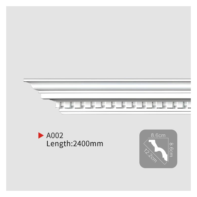 AA002 EVERWALL PU Carved Corner Molding Ideal for Ceiling