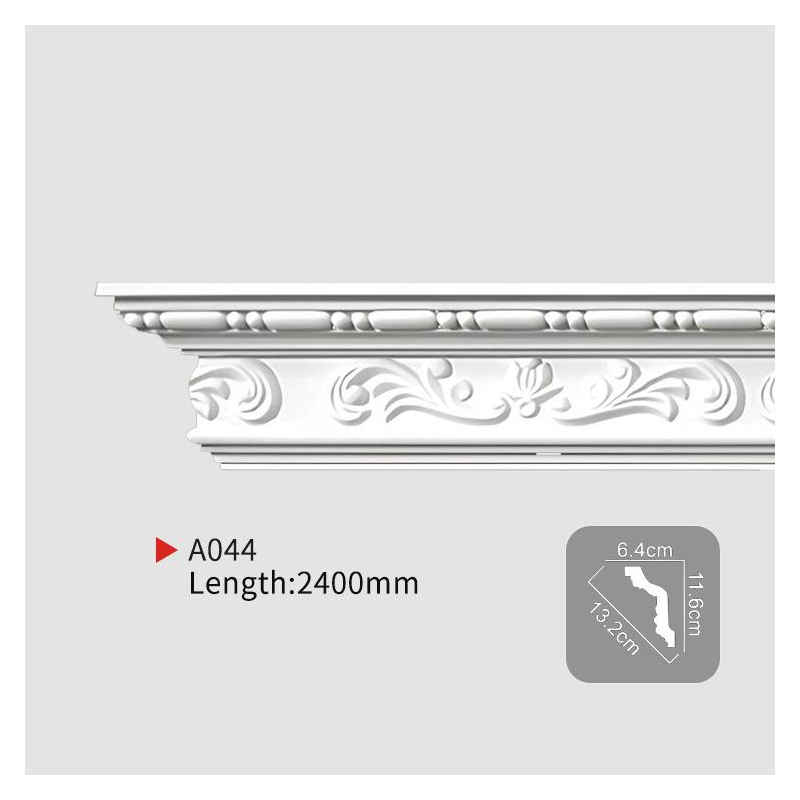 AA044 Everwall New Classic Style PU Crown Cornice Molding