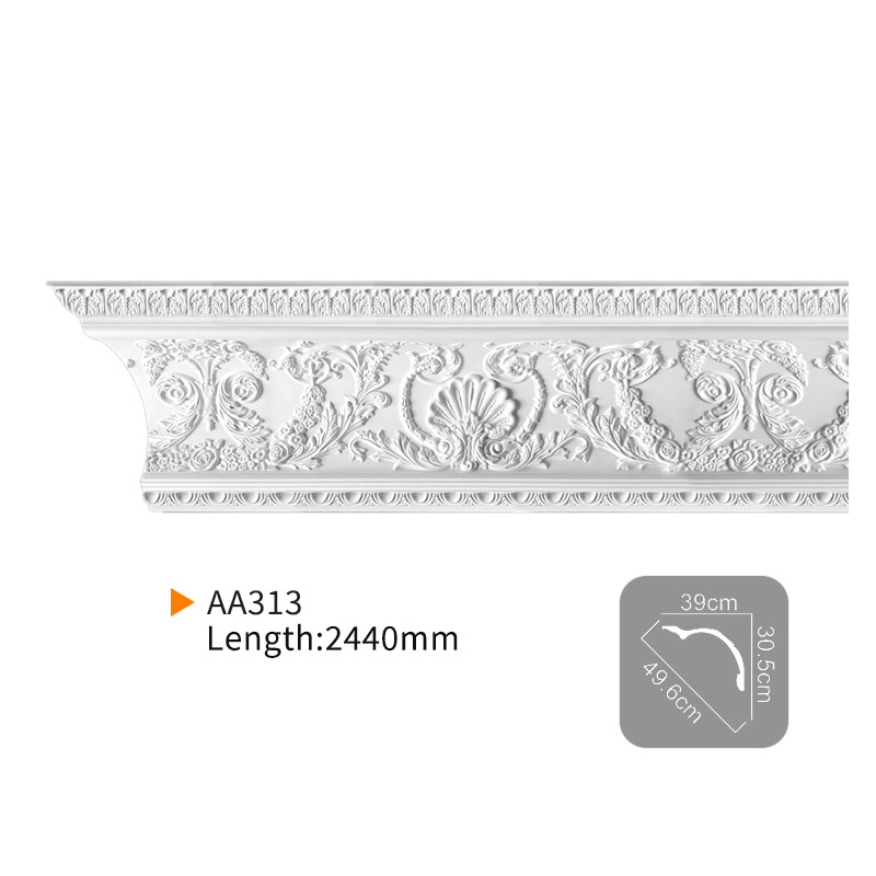 AA313 Everwall PU雕花装饰线条，适用于室内装饰。