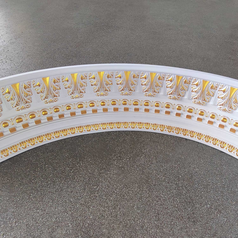AA068H Polyurethane Ceiling Decorative Curved Molding