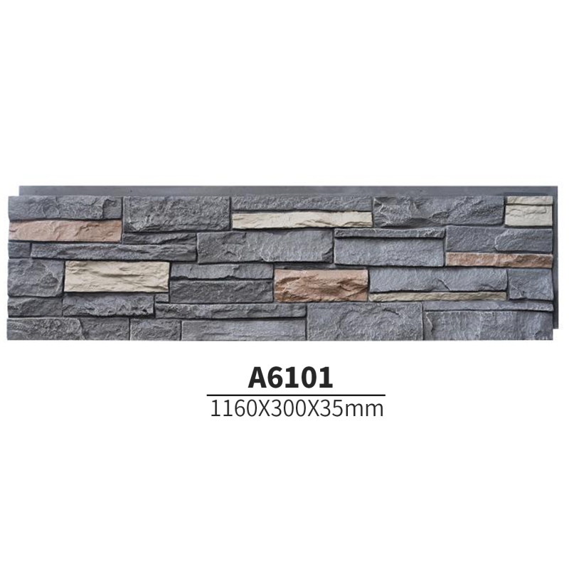 A6101 EverWall Fireproof PU Stone Veneer Panels for Prefab Houses