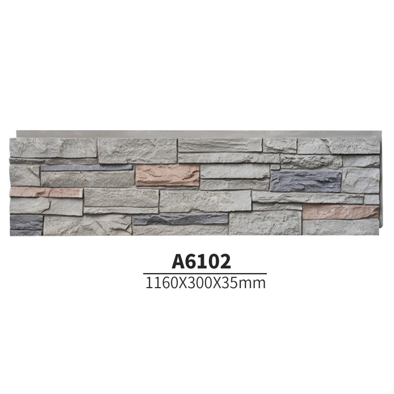 A6102 EverWall PU Wall Panel in Realistic Stone Finish
