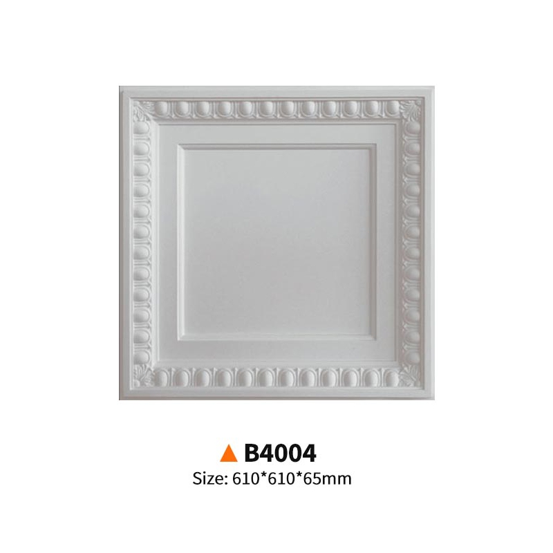 B4004- EVERWALL Luxury Polyurethane Square Light Panel PU Ceiling Pendant Light Decoration