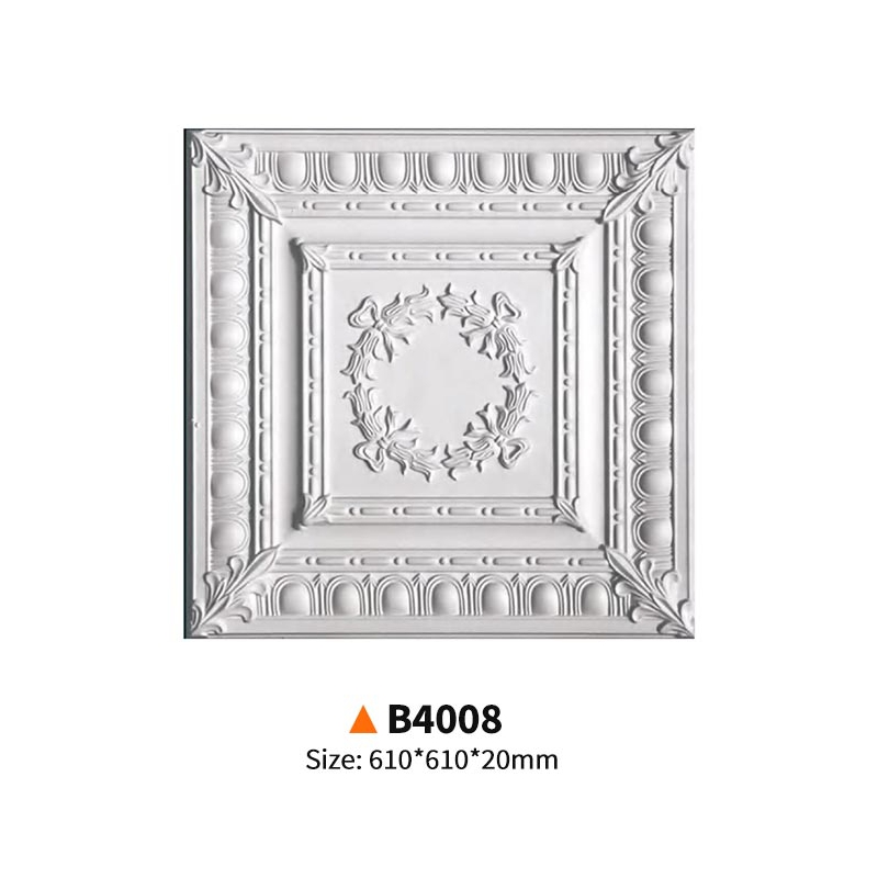 B4008- Everwall厂家欧式简约PU吊顶灯盘
