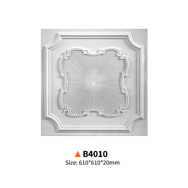 B4010- Everwall广州经典仿石膏聚氨酯天花灯盘