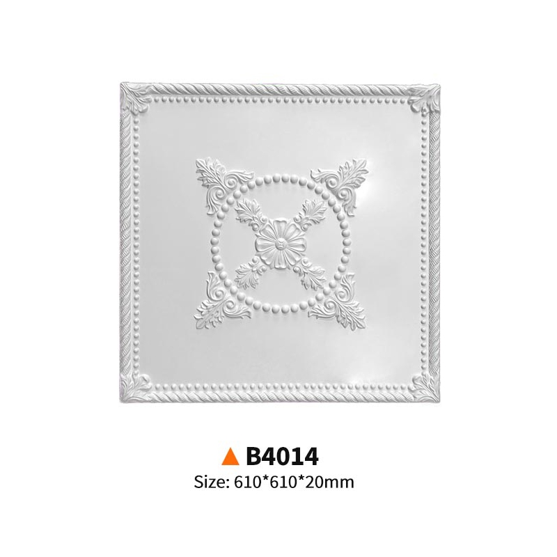 B4014-Everwall Villa-specific PU square ceiling tiles