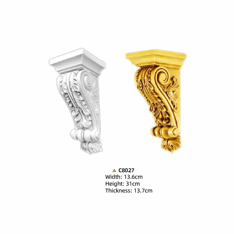 C8027-EVERWALL- Paintable White PU Corbels