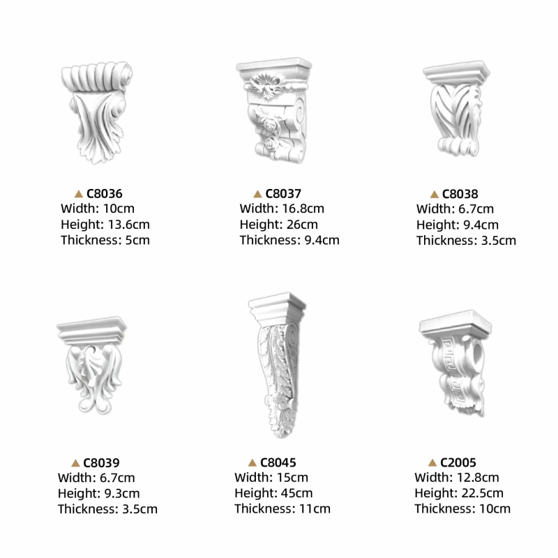 C8036 - Everwall Weather-resistant polyurethane corbels suitable for outdoor use