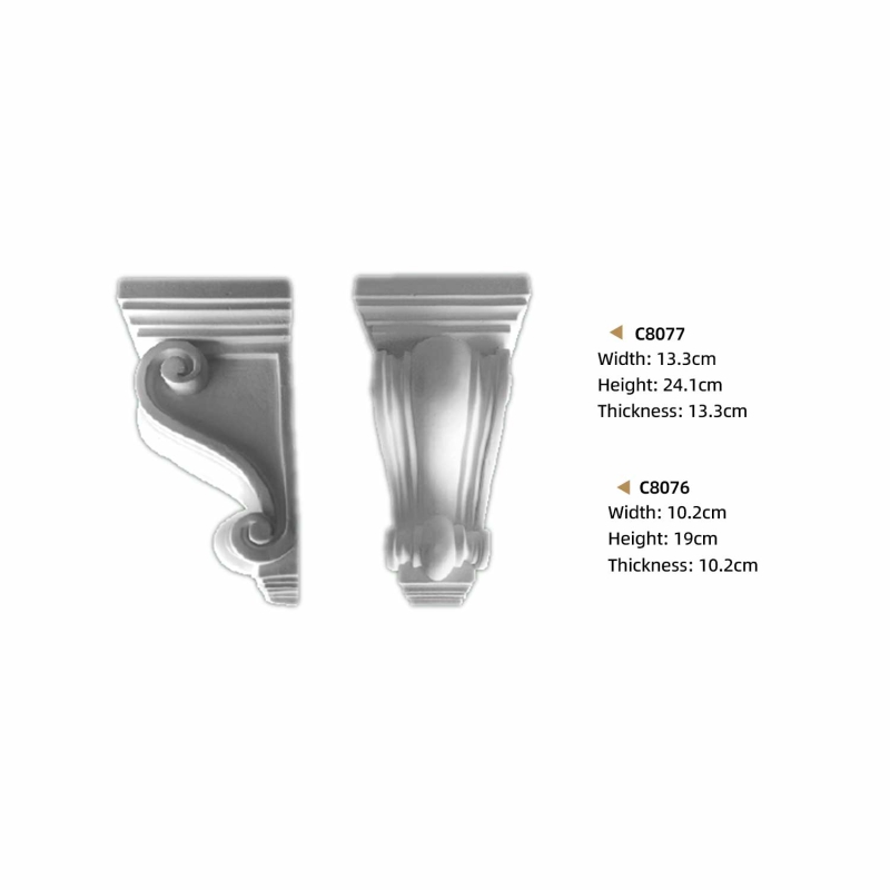 C8076-  EVERWALL - Engravable polyurethane brackets in a variety of colors, decorative supports for interior spaces.