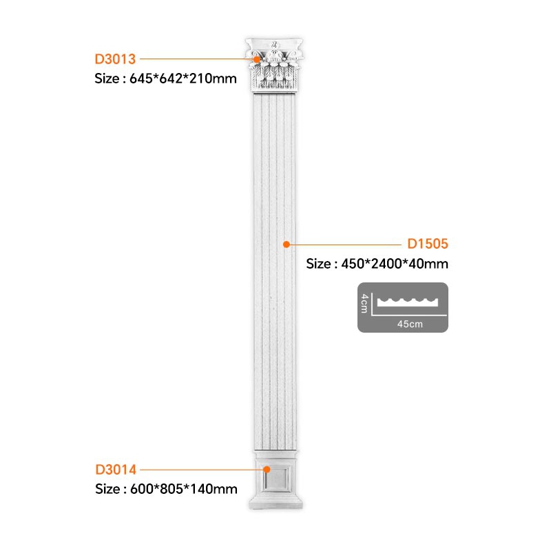 D1505 Modern Luxury Polyurethane Pillar  EVERWALL