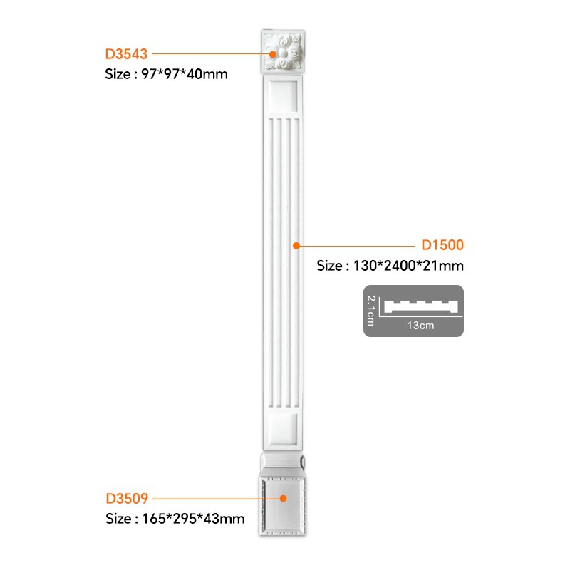 D1500 现代室内优雅聚氨酯门口线条-EVERWALL