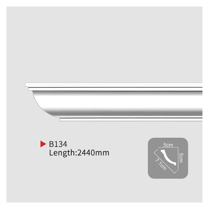 AB134 pu crown molding