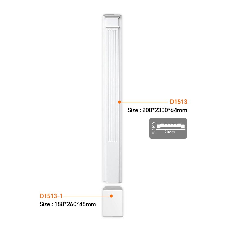 D1513 wall pillar